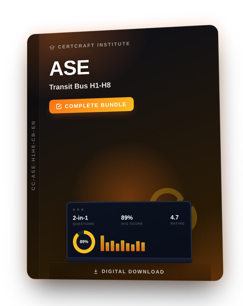 ASE Transit Bus H1-H8 Study Bundle cover — CertCraft Institute