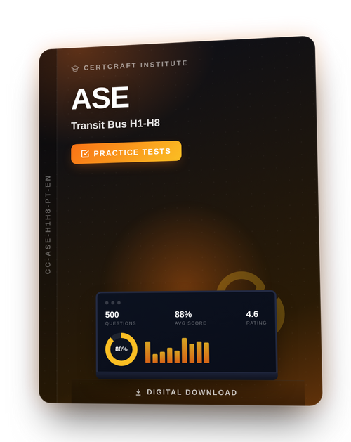 ASE Transit Bus H1-H8 Practice Tests & Exam Prep cover — CertCraft Institute