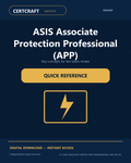 ASIS Associate Protection Professional (APP) Quick Reference cover
