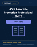 ASIS Associate Protection Professional (APP) Study Notes cover