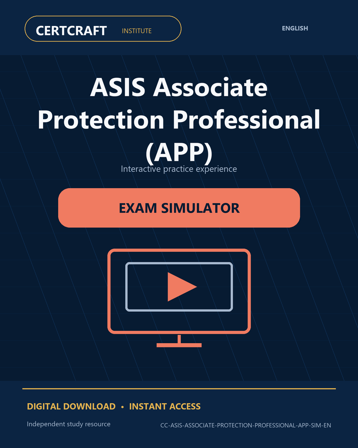 ASIS Associate Protection Professional (APP) Exam Simulator cover