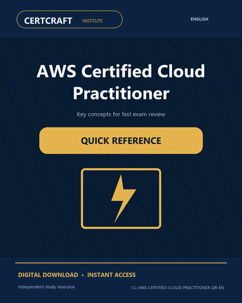 AWS Certified Cloud Practitioner Quick Reference cover