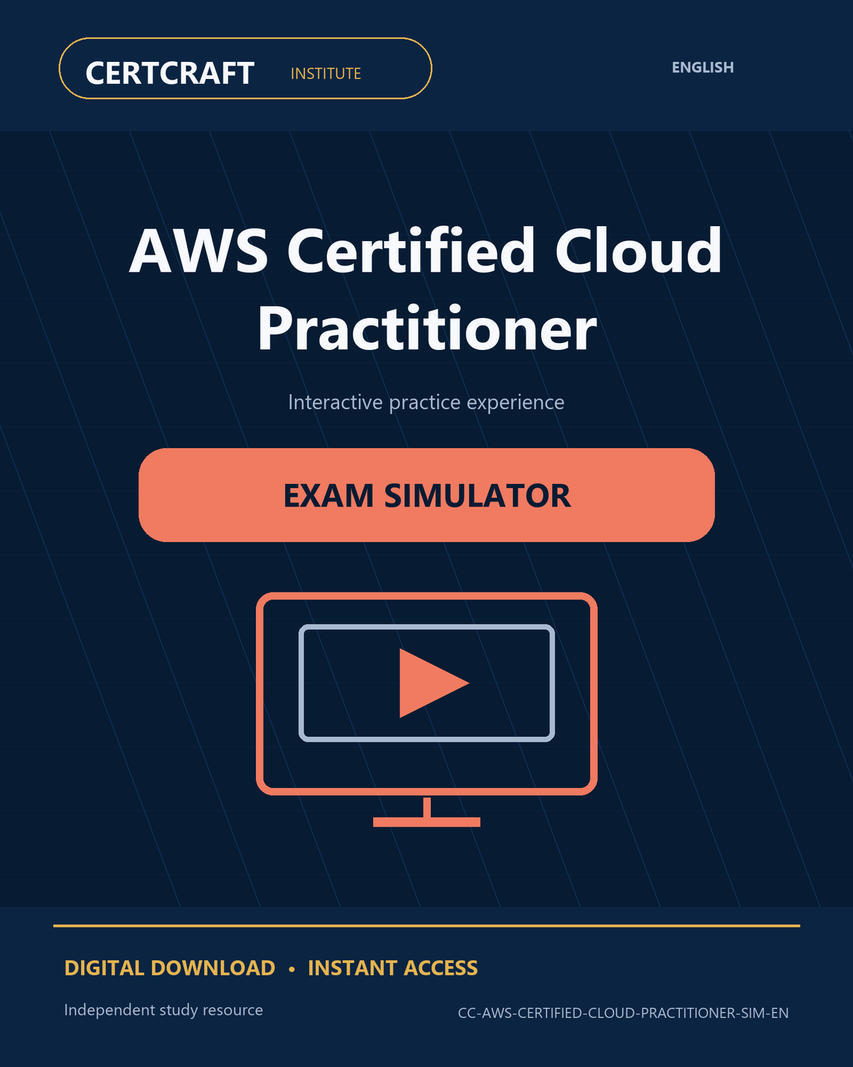 AWS Certified Cloud Practitioner Exam Simulator cover