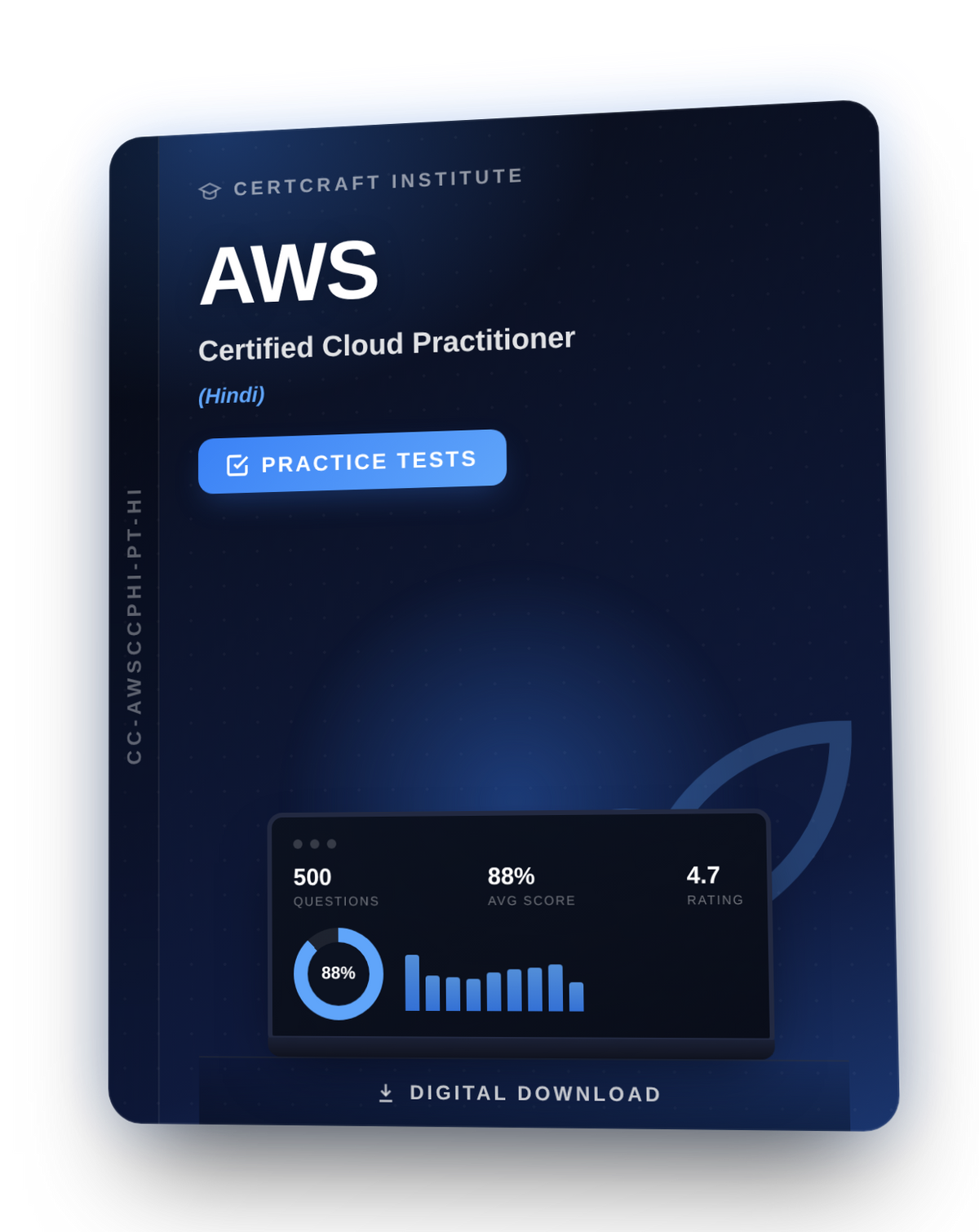 AWS Certified Cloud Practitioner Practice Tests Hindi cover — CertCraft Institute