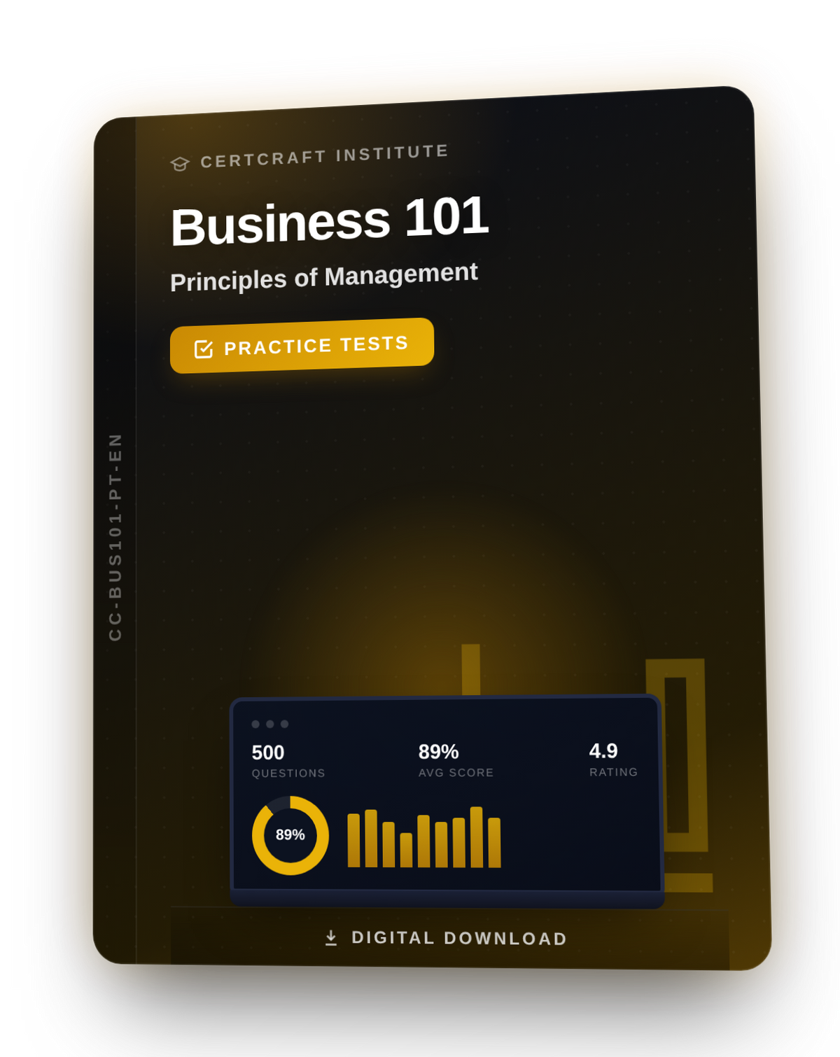 Business 101 Principles of Management Practice Tests & Exam Prep cover — CertCraft Institute