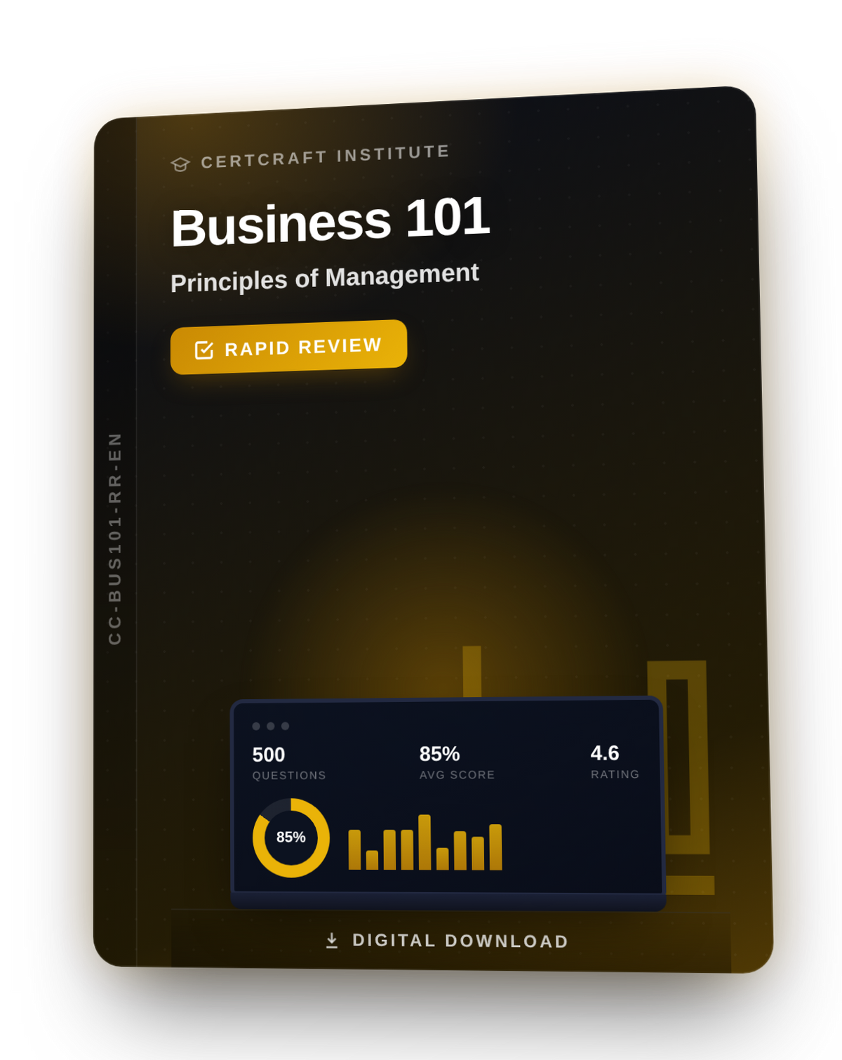 Business 101 Principles of Management Rapid Review cover — CertCraft Institute
