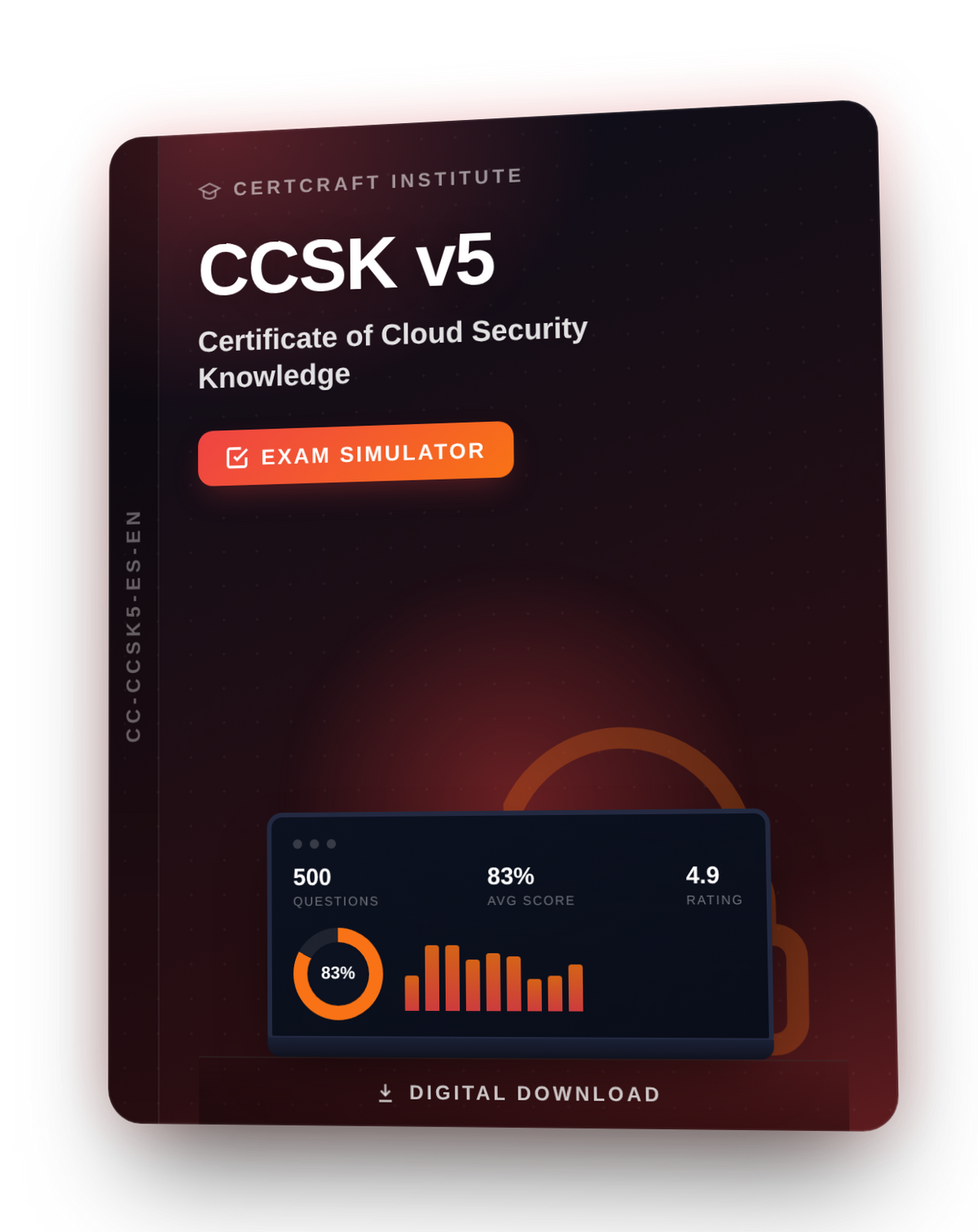 CCSK v5 — Certificate of Cloud Security Knowledge Exam Simulator cover — CertCraft Institute