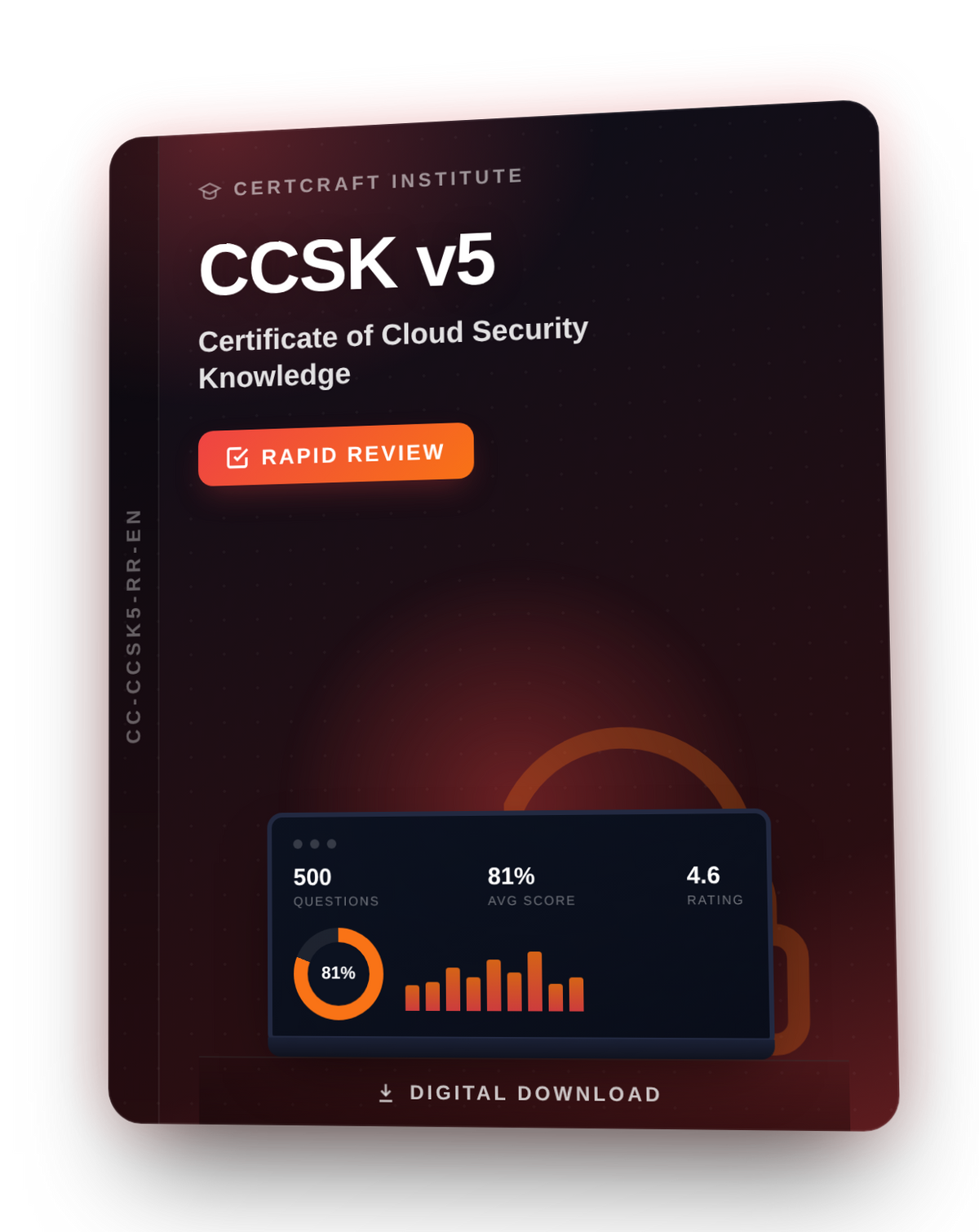 CCSK v5 — Certificate of Cloud Security Knowledge Rapid Review cover — CertCraft Institute