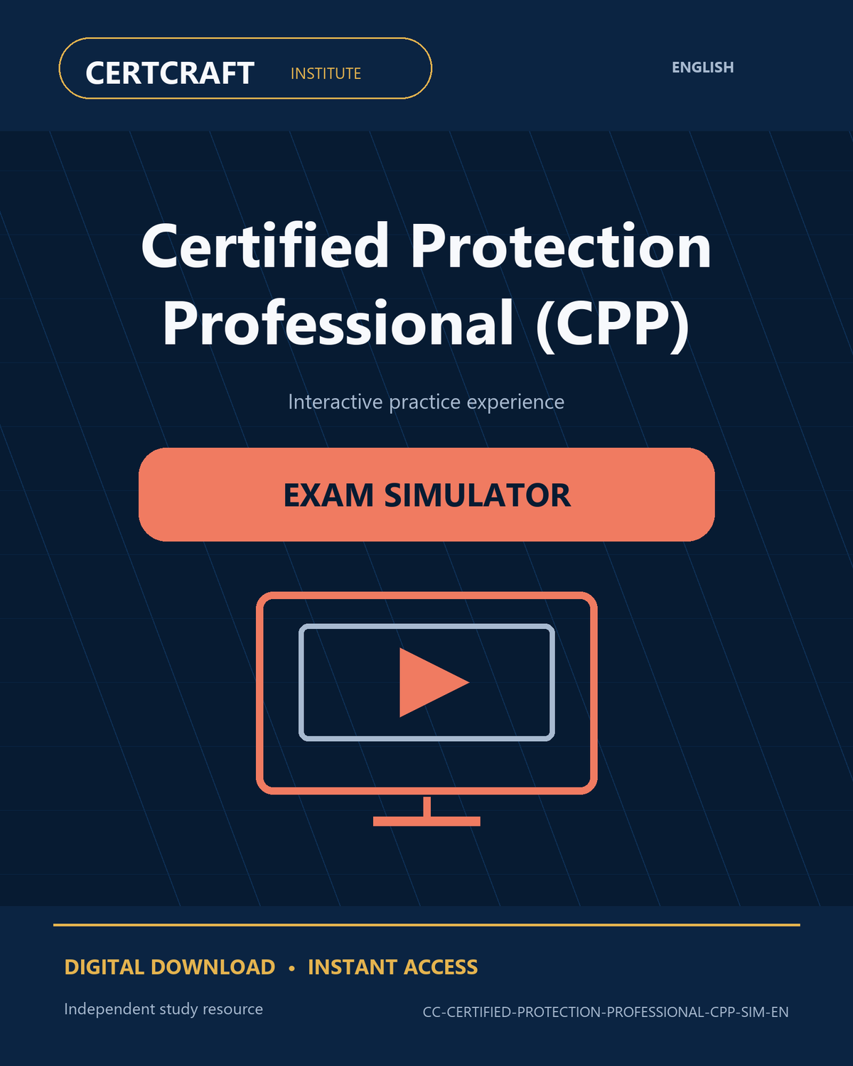 Certified Protection Professional (CPP) Exam Simulator cover
