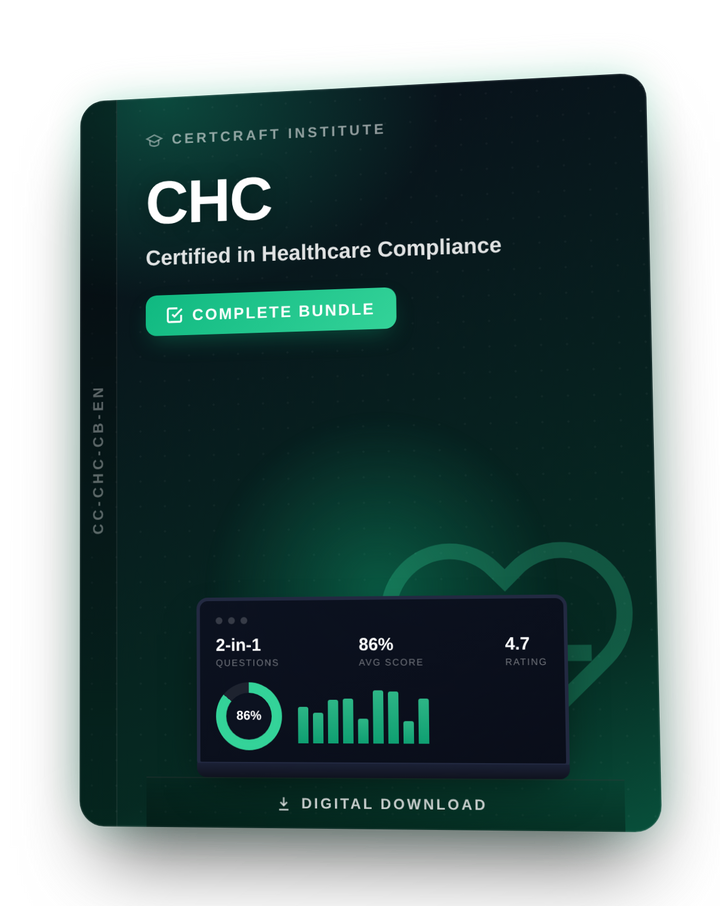 CHC Certified in Healthcare Compliance Study Bundle cover — CertCraft Institute