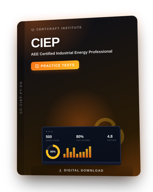 AEE Certified Industrial Energy Professional (CIEP) Practice Tests & Exam Prep cover — CertCraft Institute
