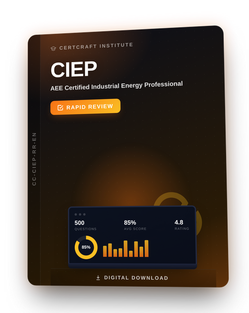 AEE Certified Industrial Energy Professional (CIEP) Rapid Review cover — CertCraft Institute