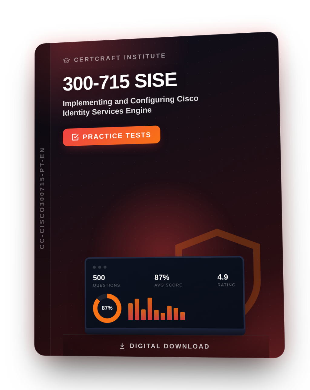 Implementing and Configuring Cisco Identity Services Engine (300-715 SISE) Practice Tests & Exam Prep cover — CertCraft Institute