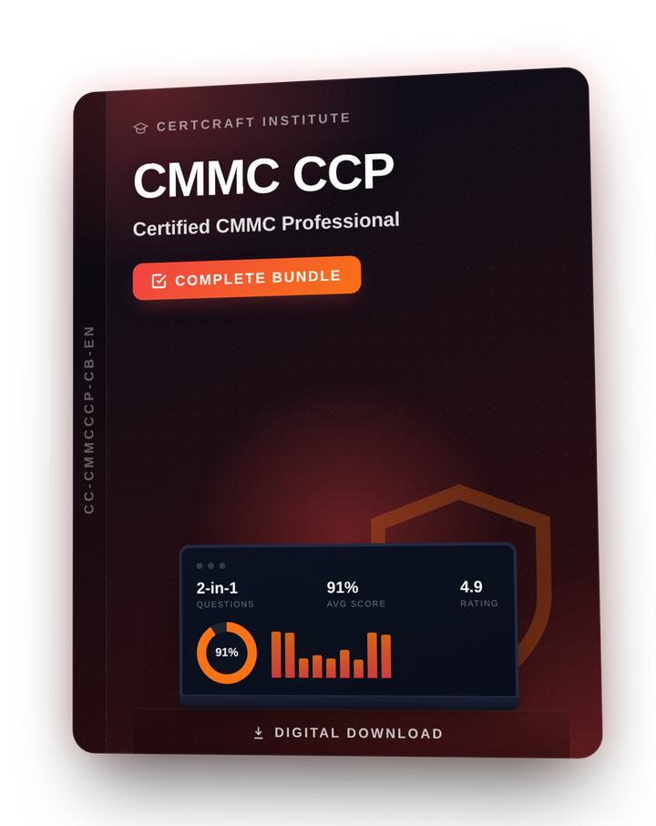 CMMC CCP Certified CMMC Professional Study Bundle cover — CertCraft Institute