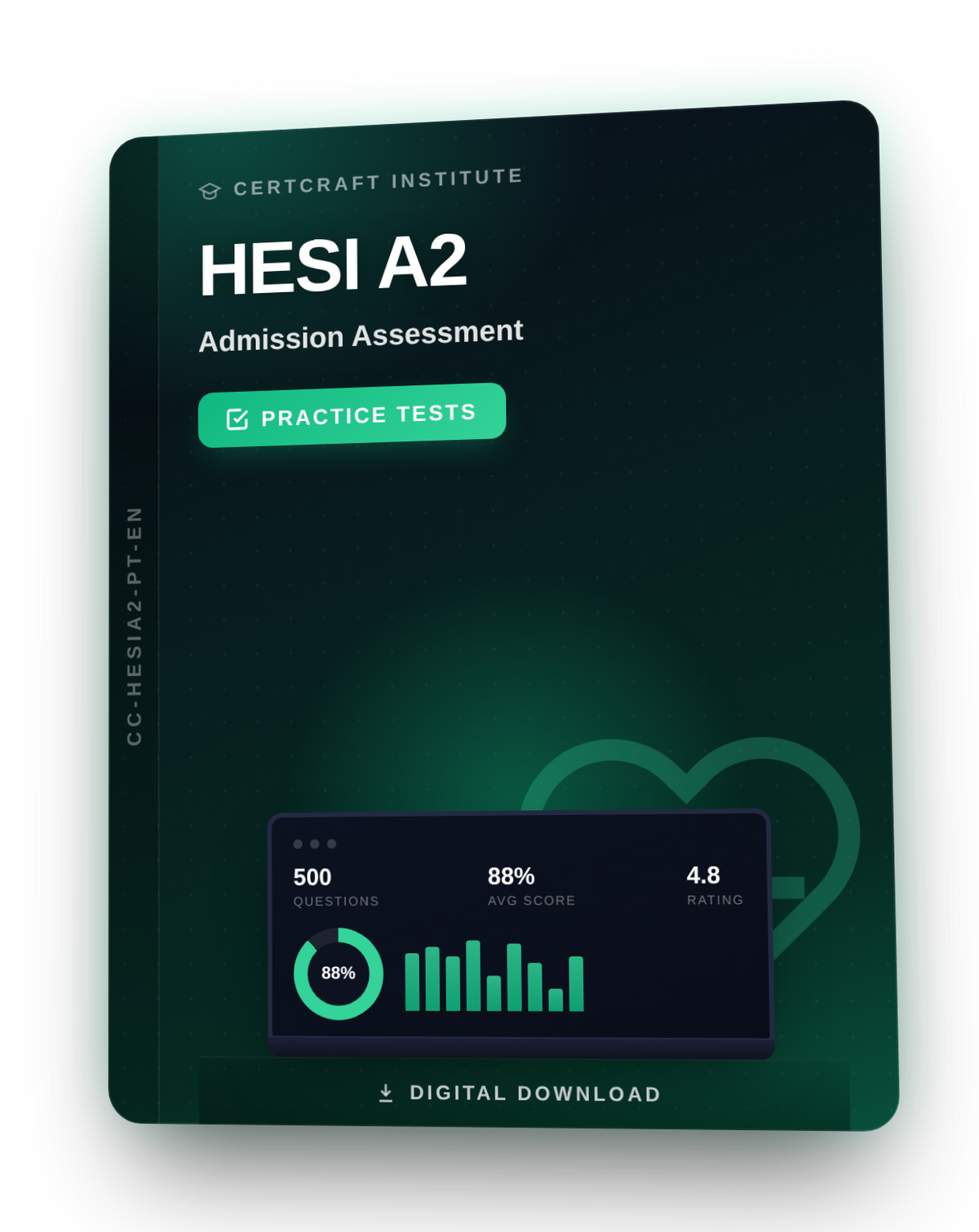 HESI A2 Admission Assessment Practice Tests cover — CertCraft Institute