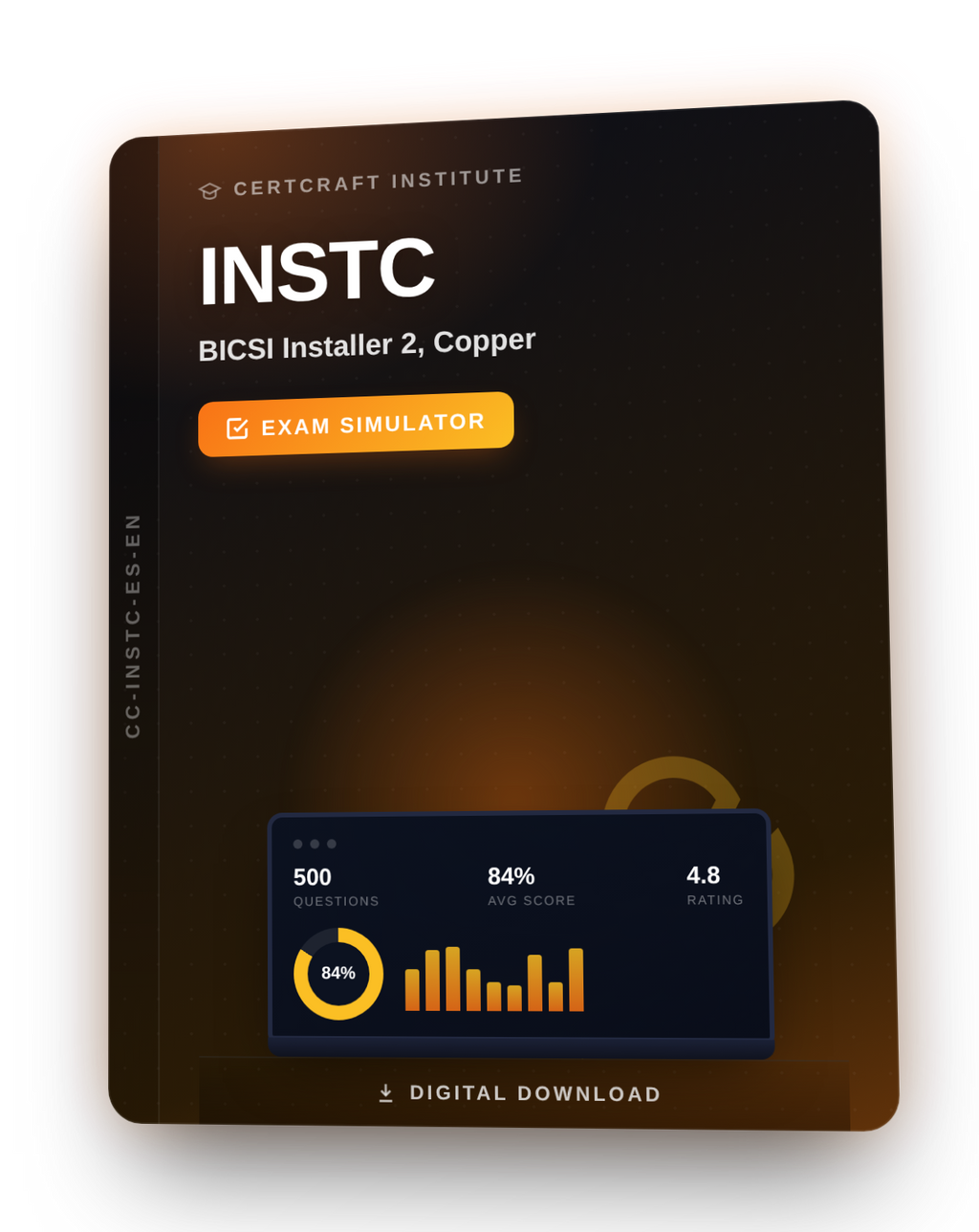 BICSI Installer 2 Copper INSTC Exam Simulator cover — CertCraft Institute