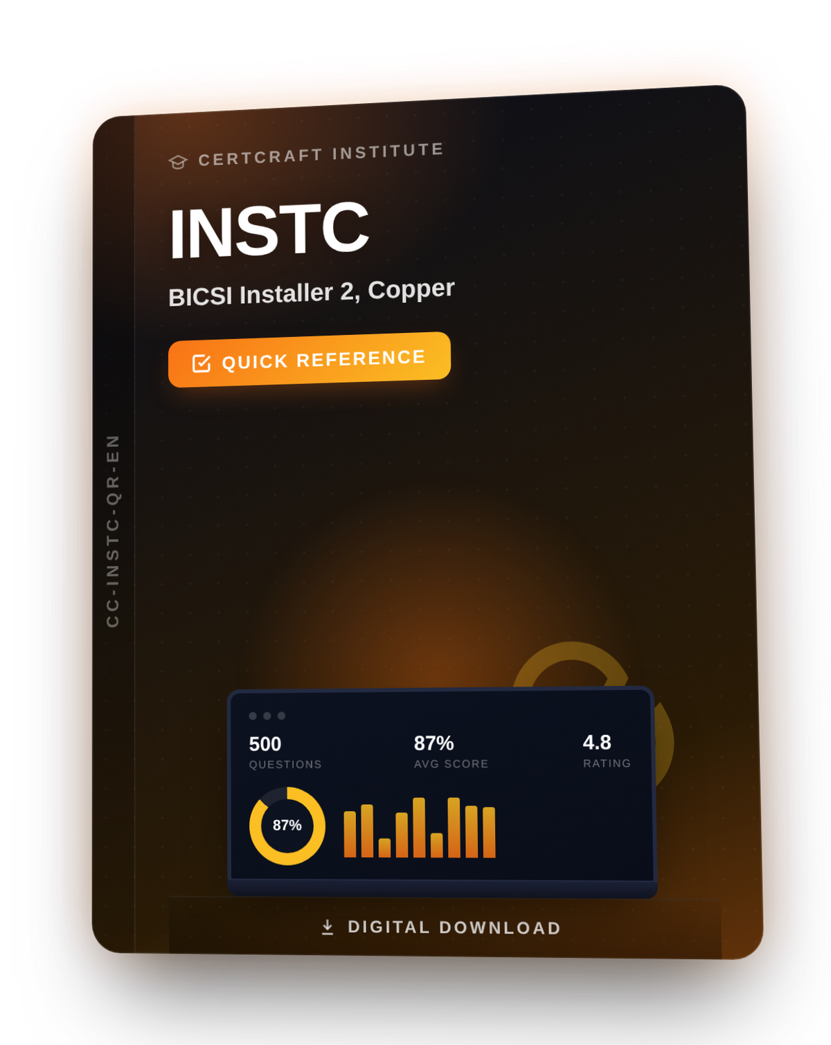 BICSI Installer 2 Copper INSTC Quick Reference cover — CertCraft Institute