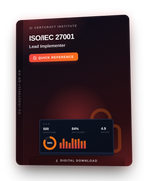 ISO IEC 27001 Lead Implementer Quick Reference cover — CertCraft Institute