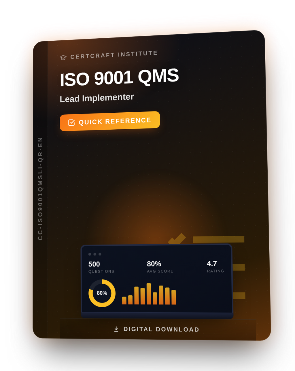 ISO 9001 QMS Lead Implementer Quick Reference cover — CertCraft Institute