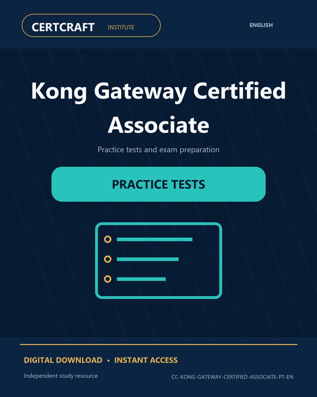 Kong Gateway Certified Associate Practice Tests & Exam Prep cover