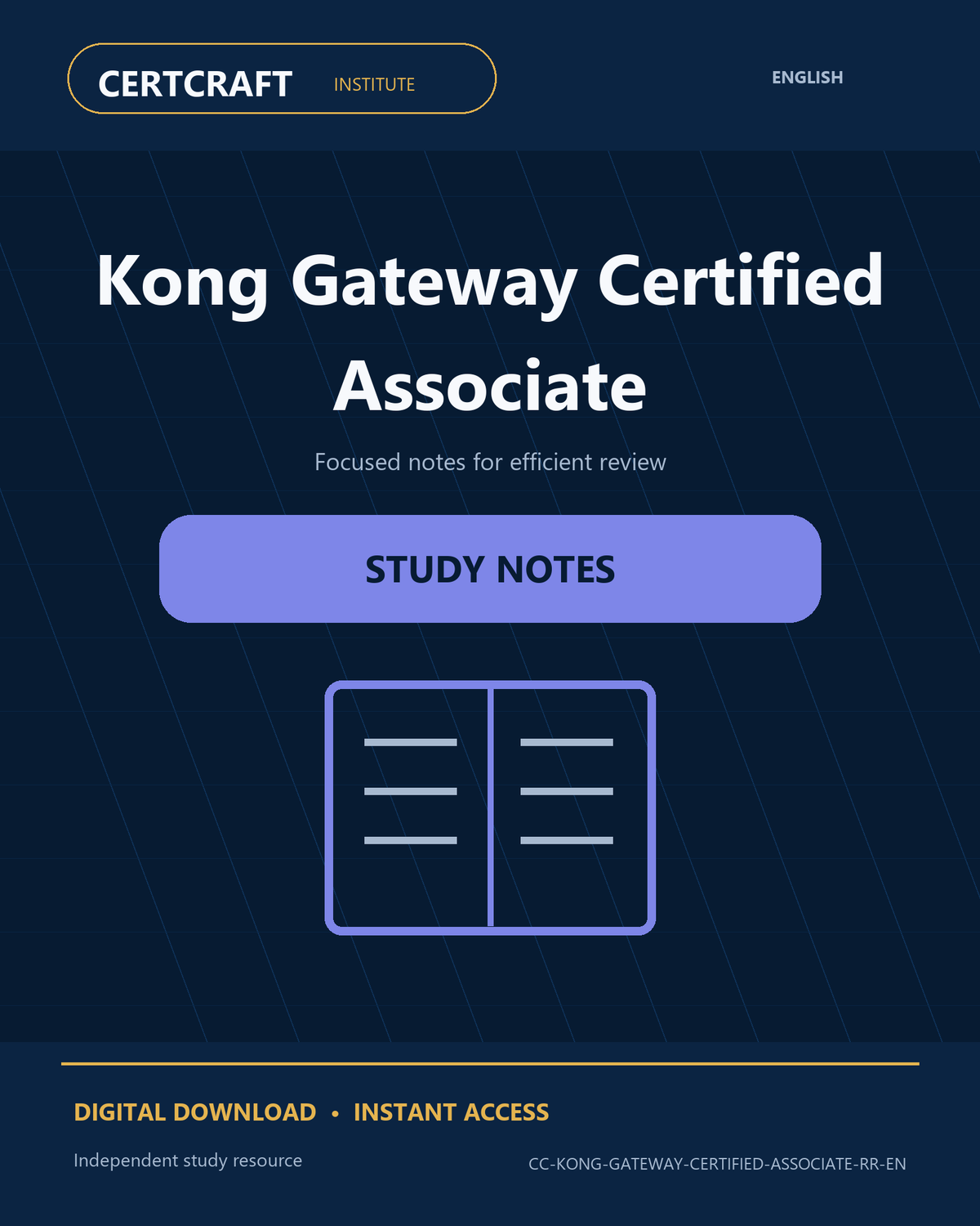 Kong Gateway Certified Associate Study Notes cover