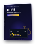 MPRE Professional Responsibility Quick Reference cover — CertCraft Institute